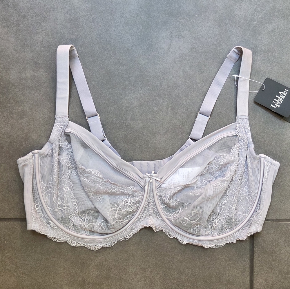 NWT Ulla Popken Underwire Lace Bra 48E
